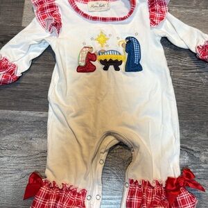 Festive Kids One Piece - Red, White, and Blue